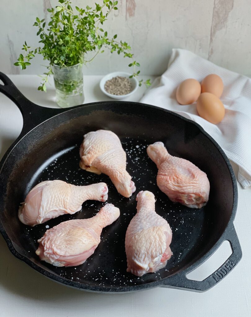 leg-chicken-iron-skillet